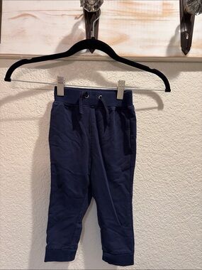 Toddler Navy Jogger Sweatpants with Drawstring